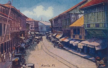 Featured is a postcard view of Manila, the capital city of the Philippines, circa 1920s.  The original unused postcard is for sale in The unltd.com Store.